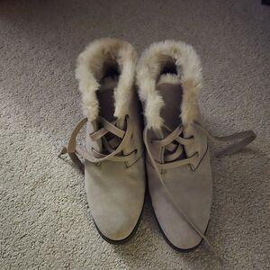 Sporto Beige Fur-Lined Winter Boots